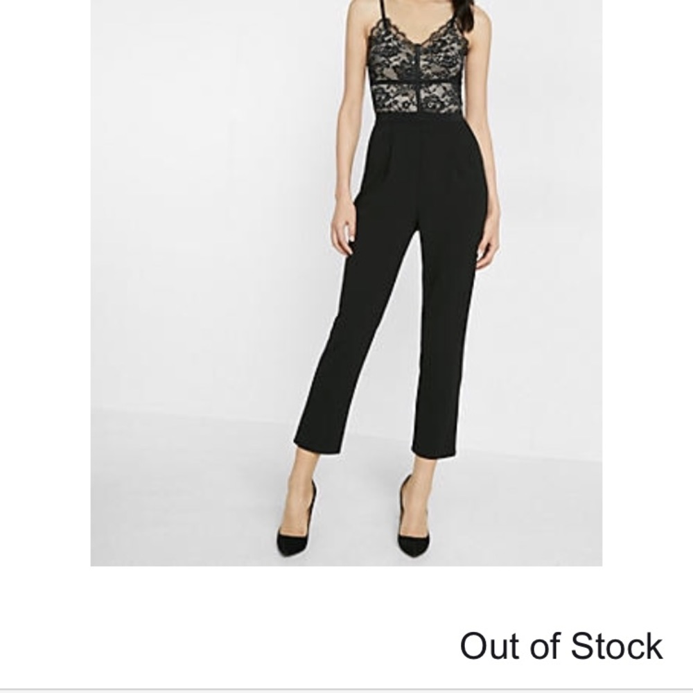 Express Pipes lace cami jumpsuit! Sold out